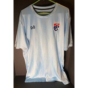 Thailand Jersey National Team Soccer Shirt Blue Mens L Futbol